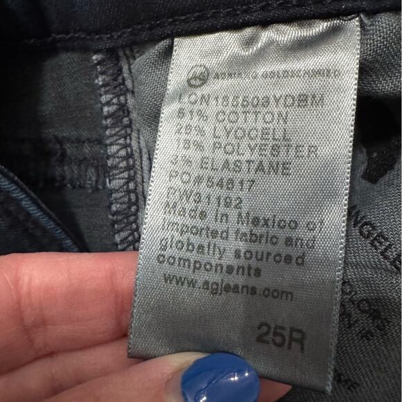 ag Adriano Goldschmied Contour 360 Prima Ankle Cigarette Leg Skinny Jeans Sz 25 - Picture 12 of 13